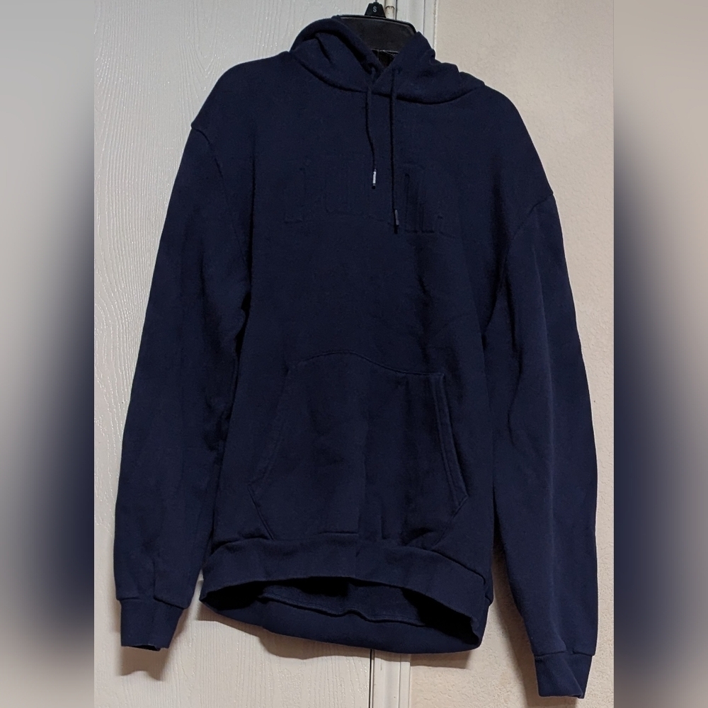 Puma Men's Midweight Modern Basics V2 Fleece Navy Blue Hoodie Size L Used $59.95 - Picture 4 of 8